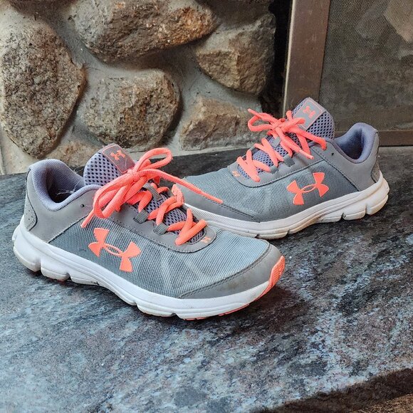 Under Armour Girls Rave Running Sneakers Size 5 - Picture 4 of 15